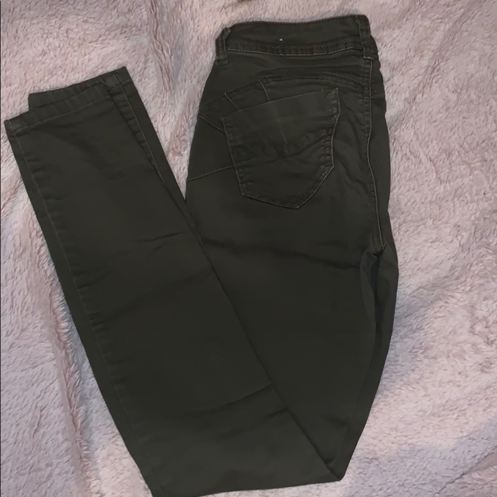 Olive Green Jeans